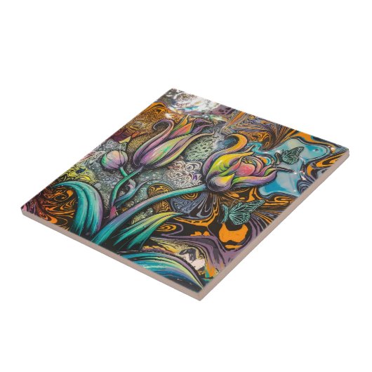 マンダラの花 タイル (側面)