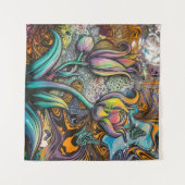 マンダラの花 タペストリー (正面(横))