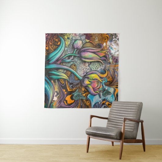 マンダラの花 タペストリー (インサイチュ(横))