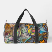 マンダラの花 ダッフルバッグ (裏面)