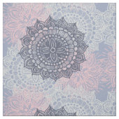 マンダラの透かし彫り装飾模様の生地 ファブリック (見本)