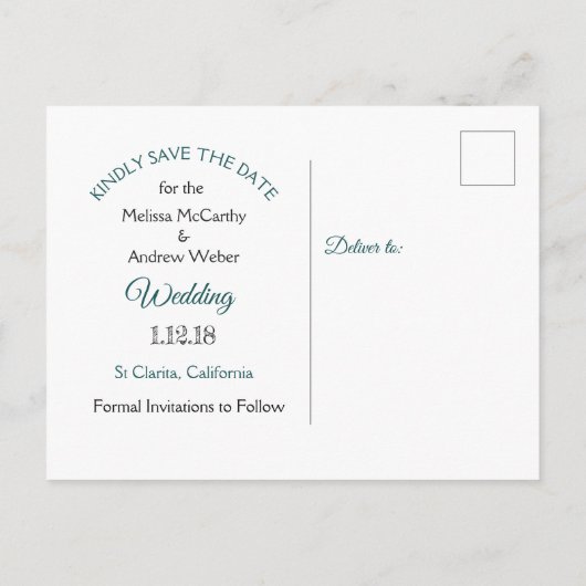 マンダラをテーマにした結婚式の日付を保存 案内ポストカード (裏面)