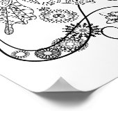 マンダラアダルトカラードードルカラー ポスター (角)