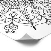 マンダラアダルトカラードードルカラー ポスター (角)