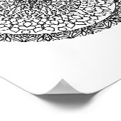 マンダラアダルトカラードードルカラー ポスター (角)