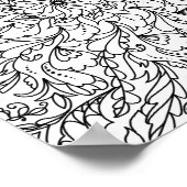 マンダラアダルトカラードードルカラー ポスター (角)