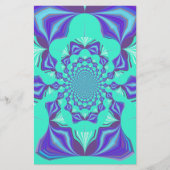 マンダラアートと万華鏡のように千変万化するパターンの融合！ 便箋 (正面)