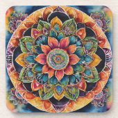 マンダラアートカラフル コースター (正面)