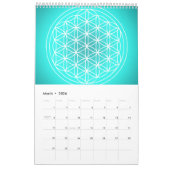 マンダラアートカレンダー – 12ヶ月マンダラ カレンダー (3月 2026)