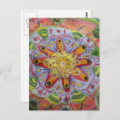マンダラアートハガキ ポストカード (正面/裏面)