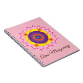 マンダラアート名前をカスタムするスパイラルノート ノートブック (右側)