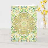 マンダラアート2 カード (黄色い花)