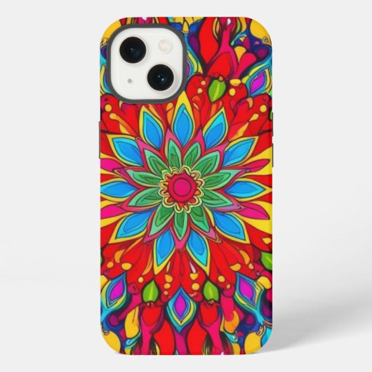 マンダラアート iPhoneケース (裏面)