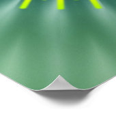 マンダライエローグリーン |緑の花 ポスター (角)