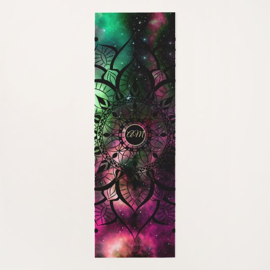 マンダラウォーターカラーネブライニシャル ヨガマット (裏面)