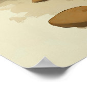 マンダラエッグ – 複雑なボホフローラデザイン ポスター (角)