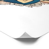 マンダラエッグ – 複雑なボホフローラデザイン ポスター (角)