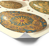 マンダラエッグ – 複雑なボホフローラデザイン ポスター (角)