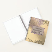 マンダラエレガントオン金ゴールドスケッチノートブック ノートブック (内部)