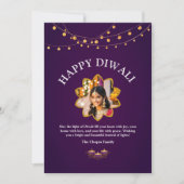 マンダラエレガントカスタムラフォトパープルディパワリ シーズンカード (正面)