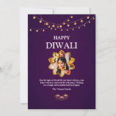 マンダラエレガントカスタムラフォトパープルディワリ シーズンカード (正面)