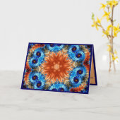 マンダラエレガントスピリチュアル形而上学的瞑想 カード (黄色い花)