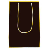 マンダラエレガントディヤ茶カスタム色金ゴールドディワリ ミディアムペーパーバッグ (裏面)