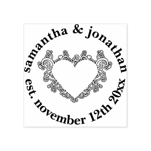 マンダラエレガントハート結婚ズ ラバースタンプ (インプリント)