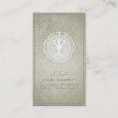 マンダラエレガントフローラヨガメディテーションインストラクター 名刺 (正面)