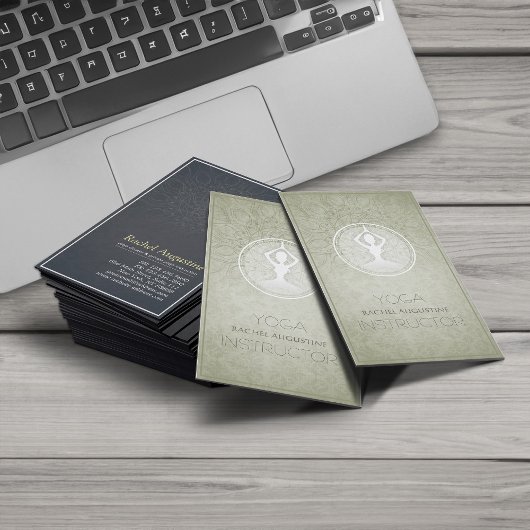 マンダラエレガントフローラヨガメディテーションインストラクター 名刺