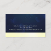 マンダラエレガントモダンスターズ海軍ブルー 名刺 (裏面)