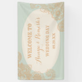 マンダラエレガント点々のあるサークルメンディ結婚ズ 横断幕 (縦)