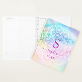 マンダラエレガント虹色ホログラフィックカスタム プランナー手帳 (ディスプレー)