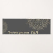 マンダラエレガント – あなた自身の落ち着きを作成 ヨガマット (正面(横))