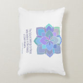 マンダラエレノールルーズベルト美しい引用文 アクセントクッション (正面(垂直))
