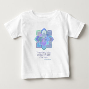 マンダラエレノールルーズベルト美しい引用文 ベビーTシャツ