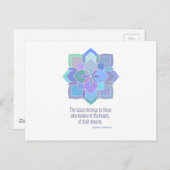 マンダラエレノールルーズベルト美しい引用文 ポストカード (正面/裏面)