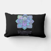 マンダラエレノールルーズベルト美しい引用文 ランバークッション (正面)