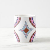 マンダラオイルペインティングアートプリント コーヒーマグカップ (中央)