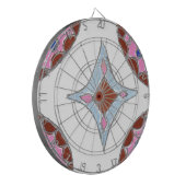 マンダラオイルペインティングアートプリント ダーツボード (正面左)