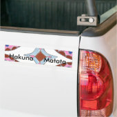 マンダラオイルペインティングアートプリント バンパーステッカー (トラック上)