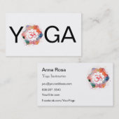 *~*マンダラオウムOMロータスヨガティーチャーインストラクター 名刺 (正面/裏面)