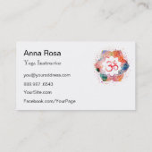 *~*マンダラオウムOMロータスヨガティーチャーインストラクター 名刺 (裏面)