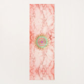 マンダラオンピンク大理石 ヨガマット (裏面)