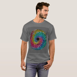 マンダラオーバーLGBTレインボー絞り染めTシャツ Tシャツ