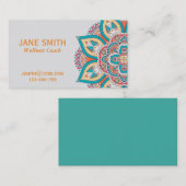 マンダラカラフルウェルネスコーチ 名刺 (正面/裏面)