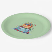 マンダラカラフルケース ペーパープレート (アングル)