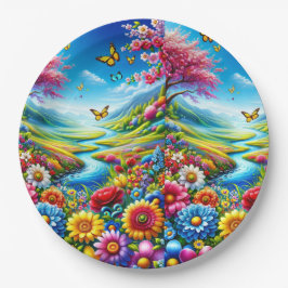 マンダラカラフルケース ペーパープレート