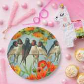 マンダラカラフルケース ペーパープレート (パーティー)