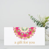 マンダラカラフルサロンスパ贈与証書 (スタンド正面)